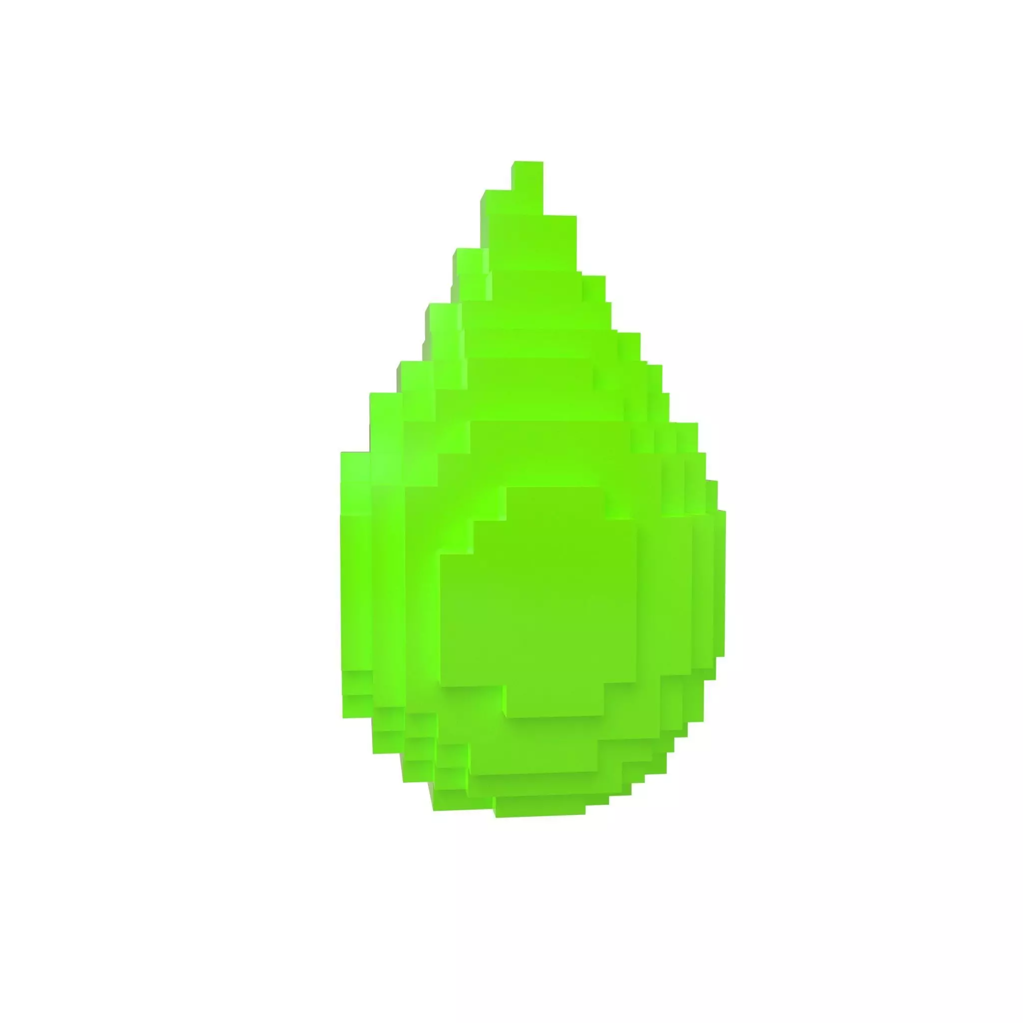 Voxel Water Drops v1 012 Low-poly 3D model_0