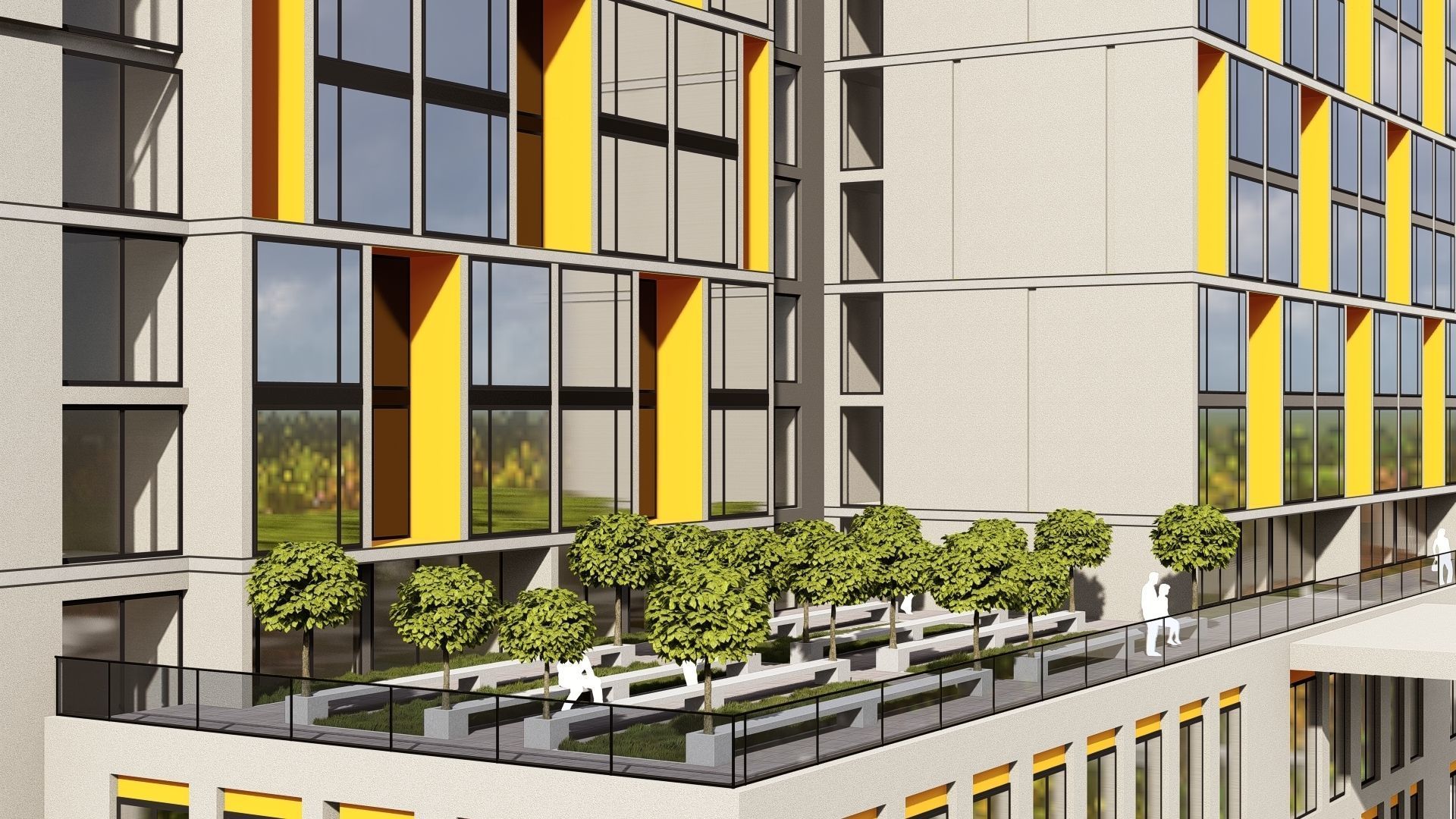 3D model of hotel and restaurant complex with interior 3D model_8