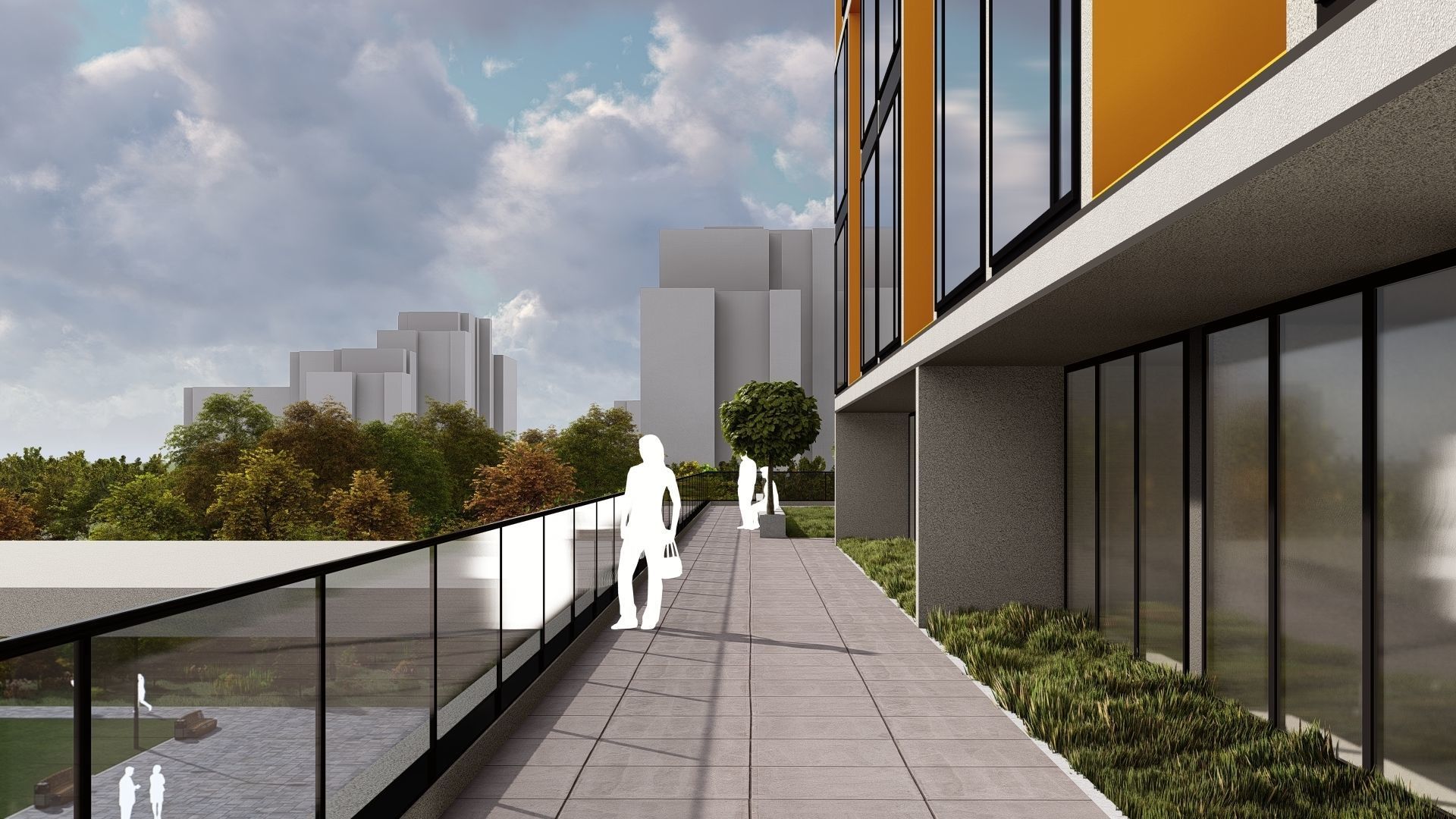 3D model of hotel and restaurant complex with interior 3D model_11