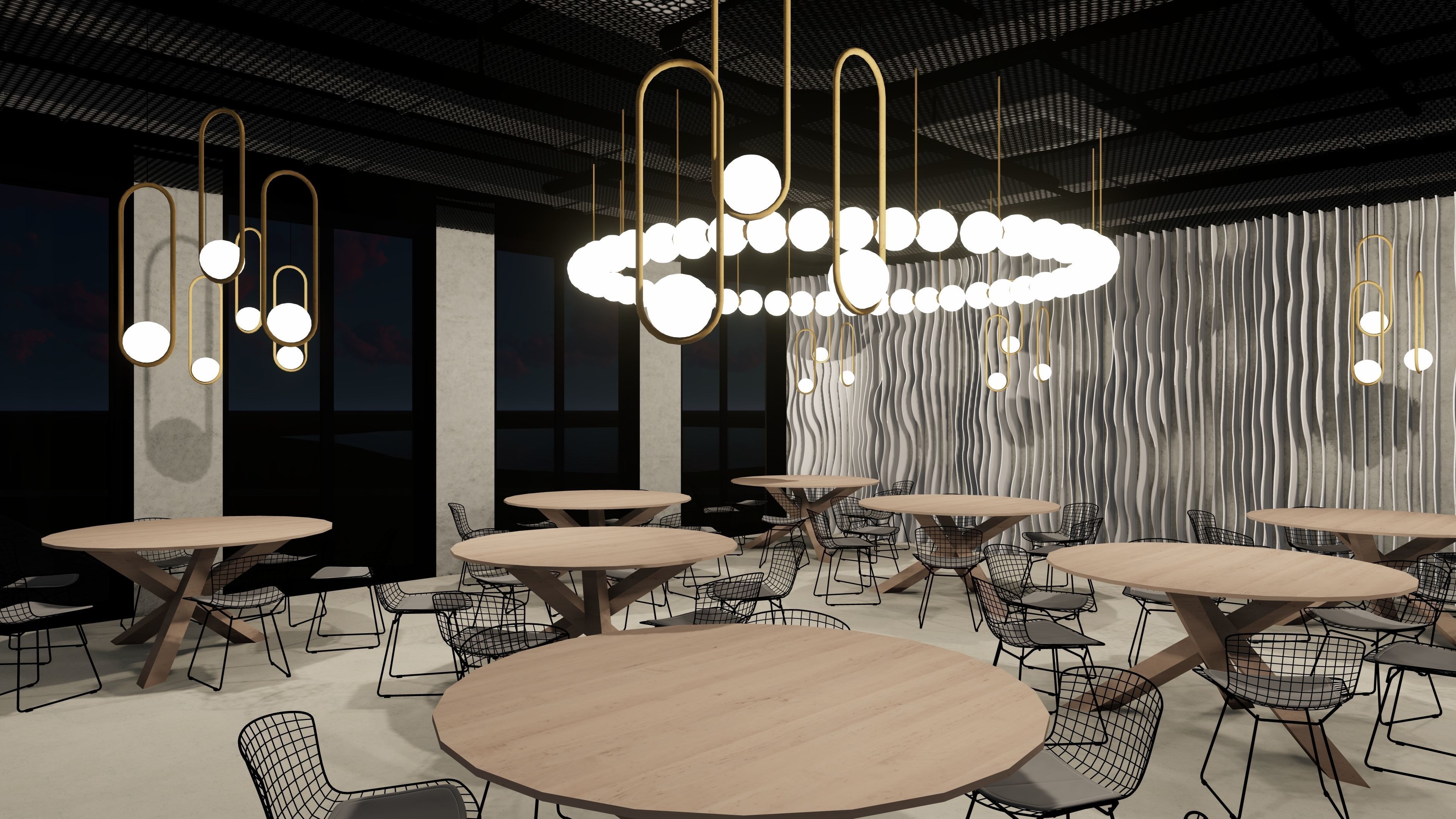 3D model of hotel and restaurant complex with interior 3D model_16