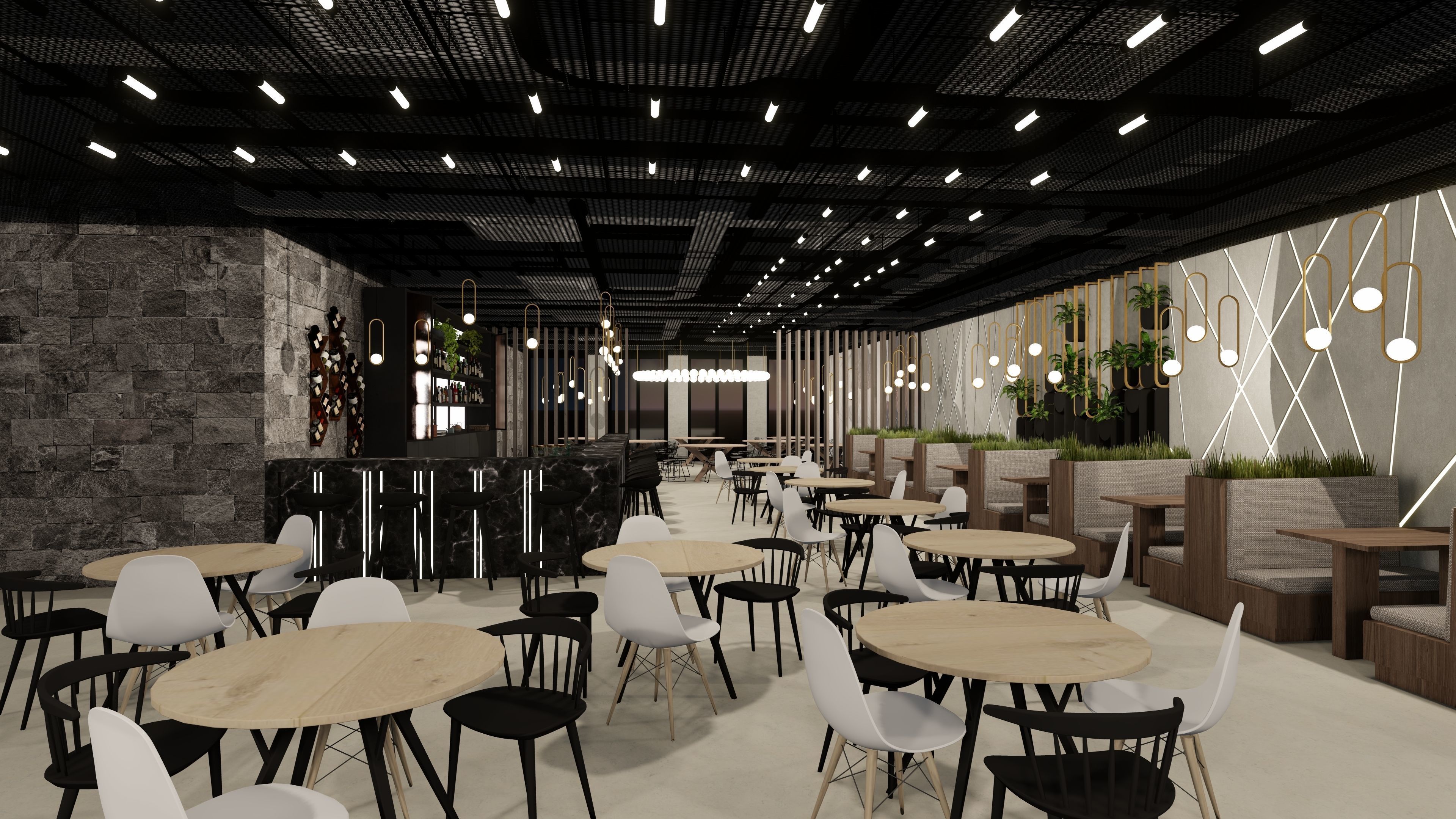 3D model of hotel and restaurant complex with interior 3D model_18