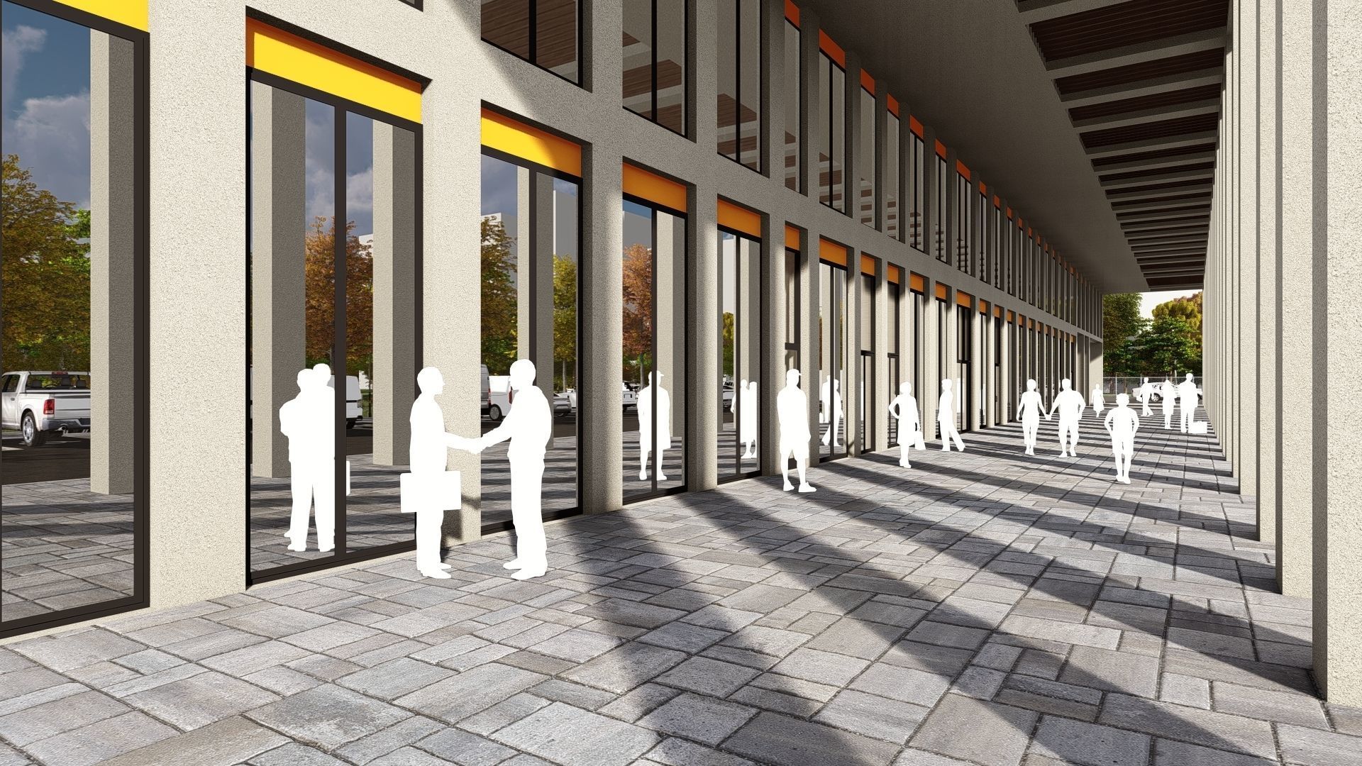 3D model of hotel and restaurant complex with interior 3D model_12