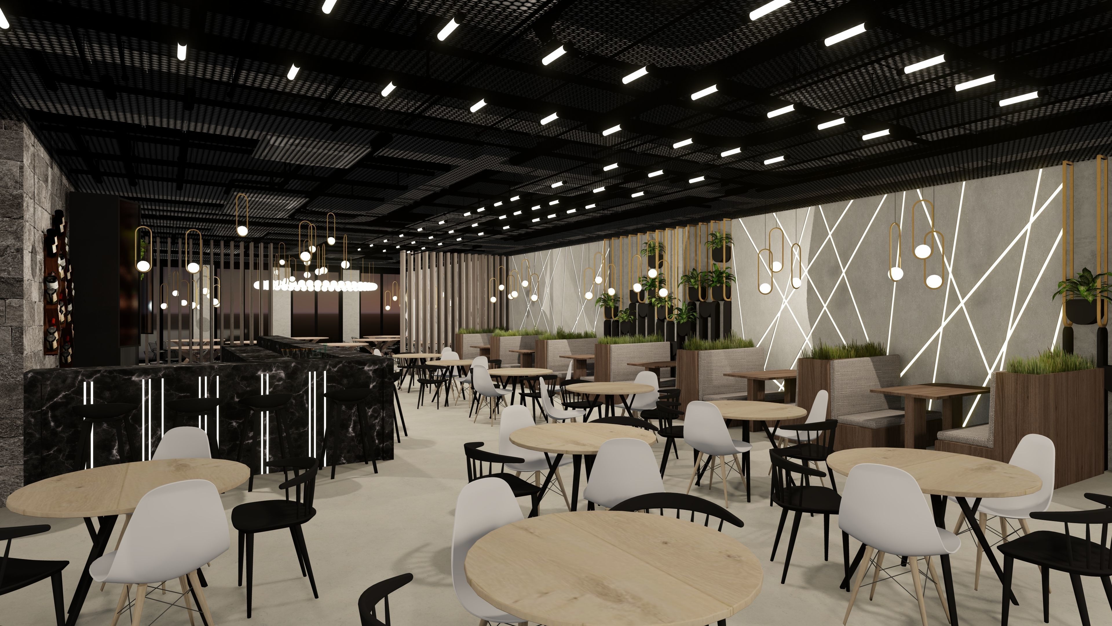 3D model of hotel and restaurant complex with interior 3D model_13
