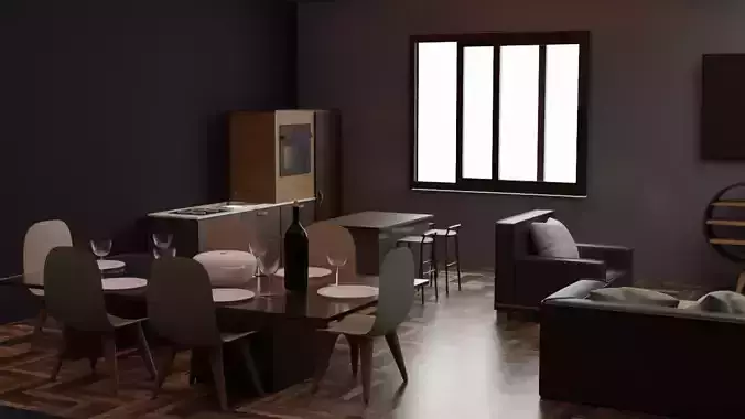 All in one room 3D model