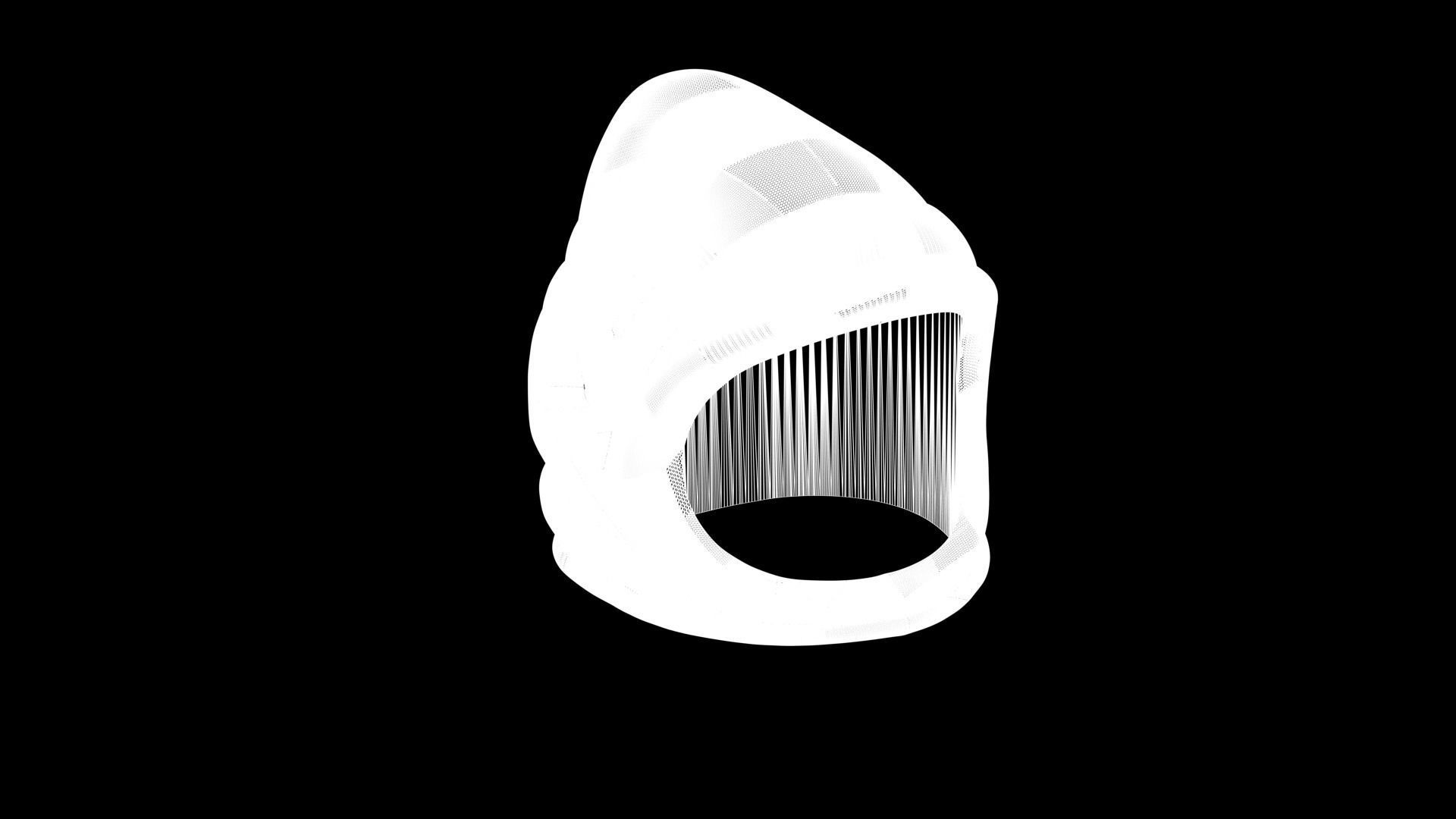 Lego Detailed 3D Scan Hoddie Hat Low-poly 3D model_7