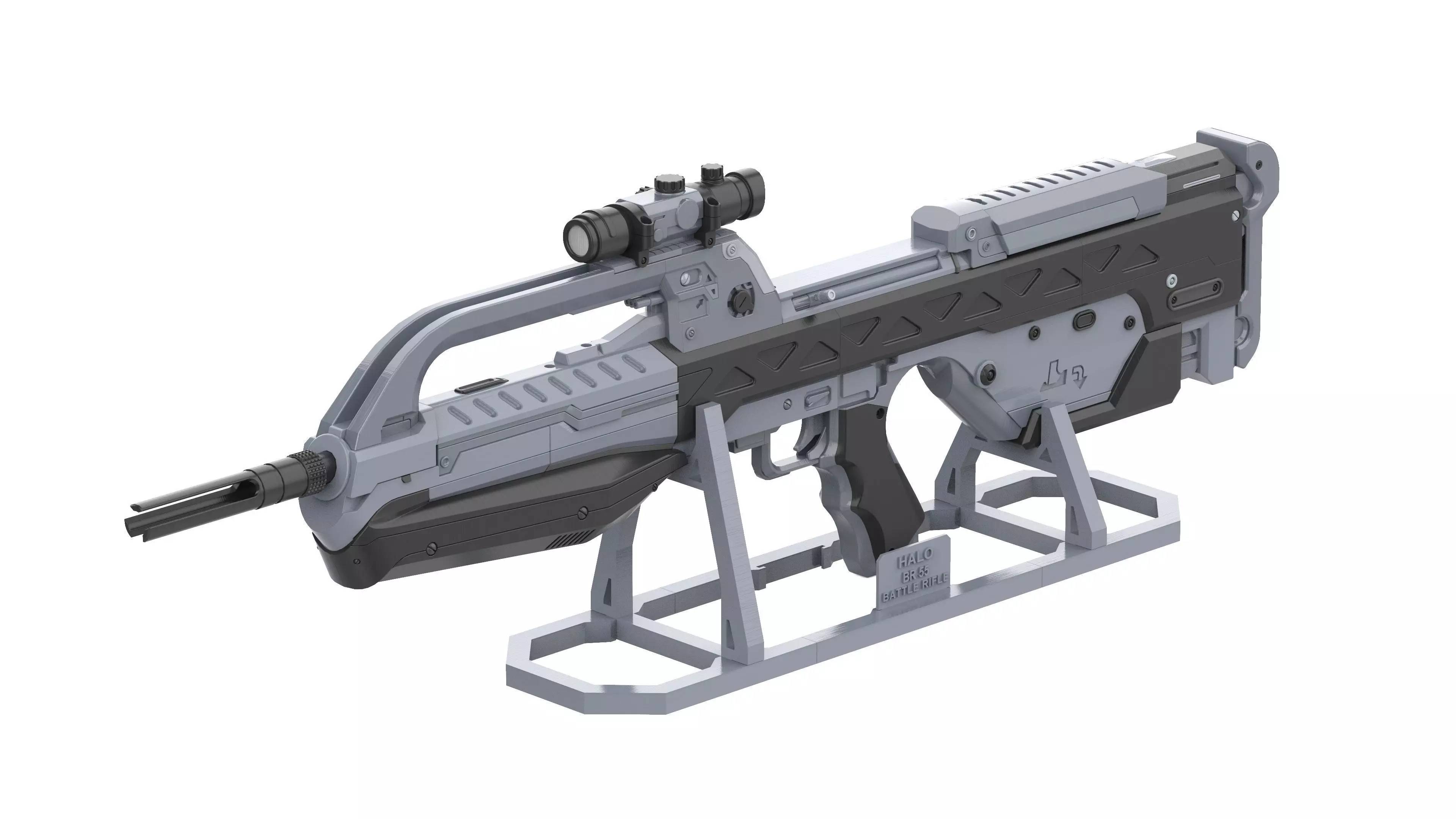 BR55 Blaster - Halo - Commercial - STL 3D print model