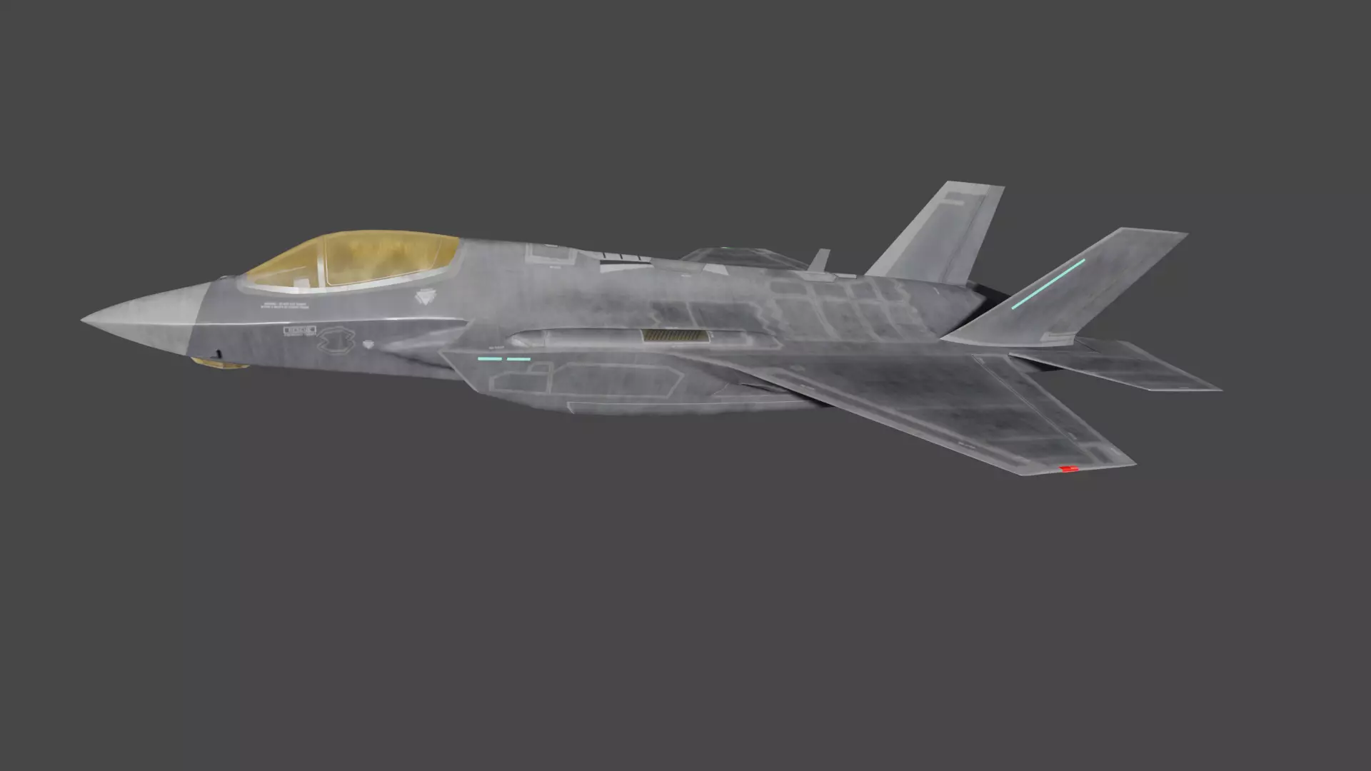 F35 fighter jet 3D model_0