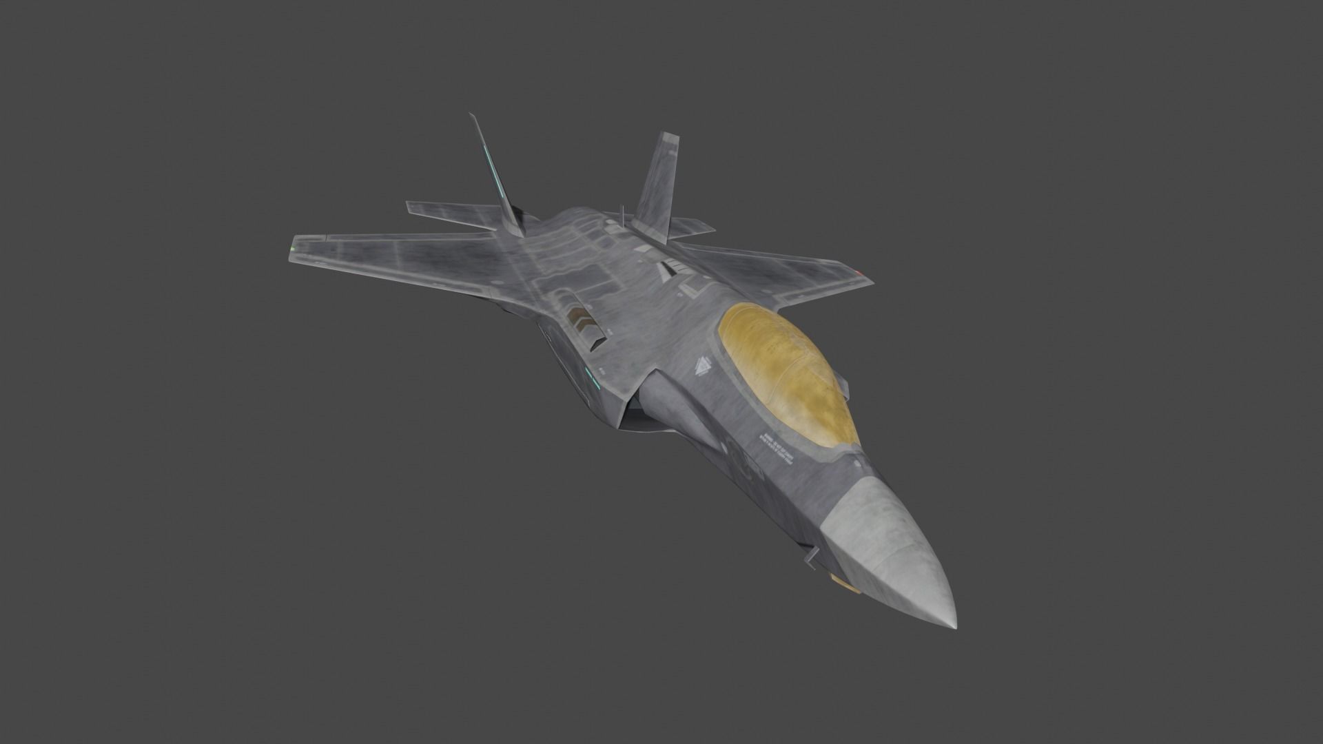 F35 fighter jet 3D model_2