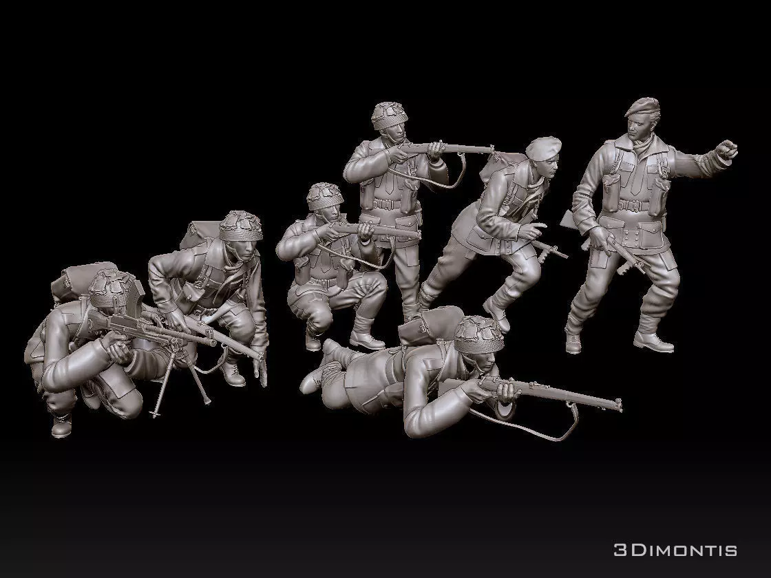 airborne british attack 3D print model_0
