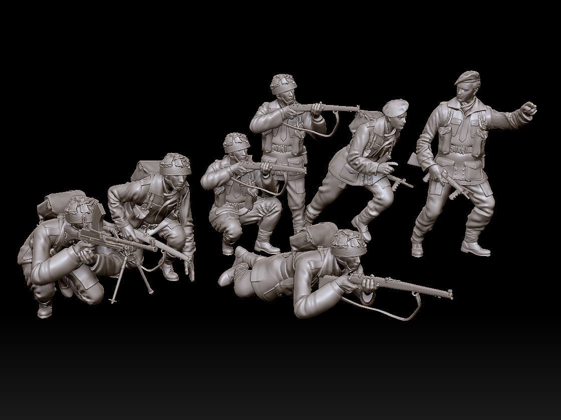 airborne british attack 3D print model_104