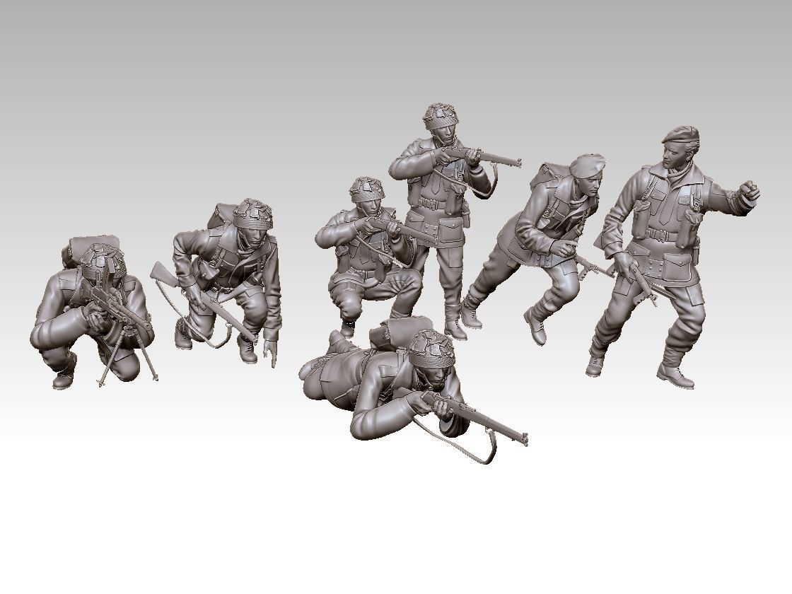 airborne british attack 3D print model_25