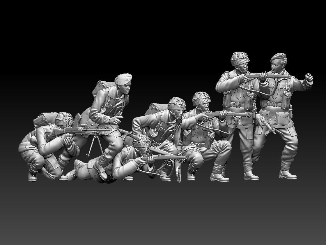 airborne british attack 3D print model_78