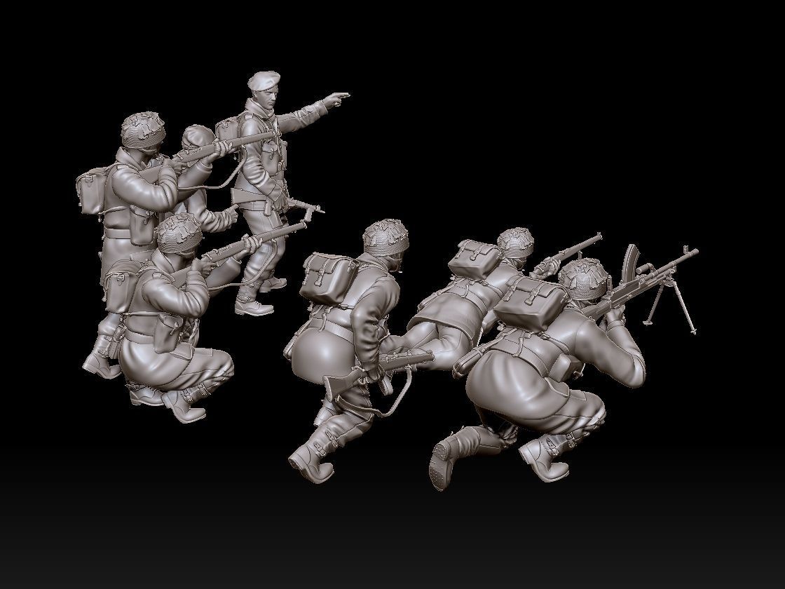 airborne british attack 3D print model_69