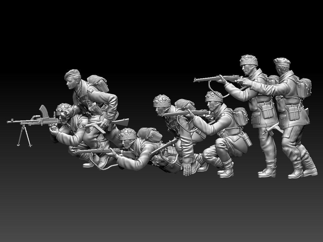 airborne british attack 3D print model_53