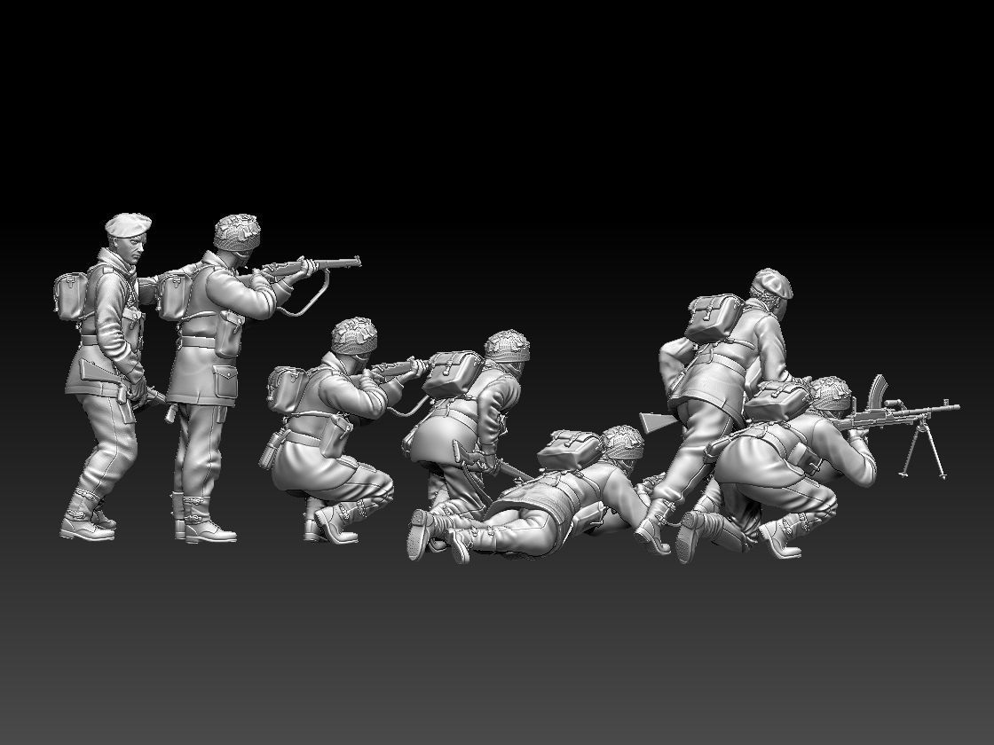 airborne british attack 3D print model_88