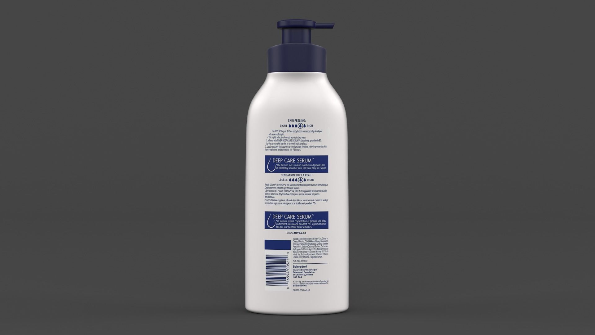 Nivea Body Lotion 3D model_5