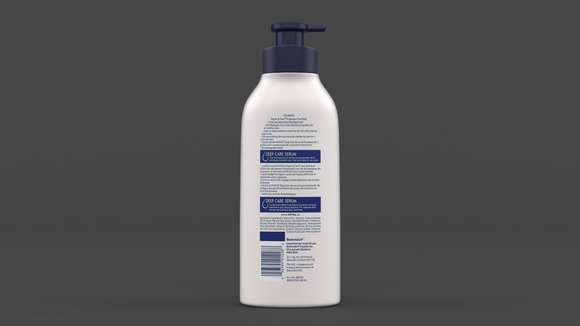Nivea Body Lotion 3D model_2