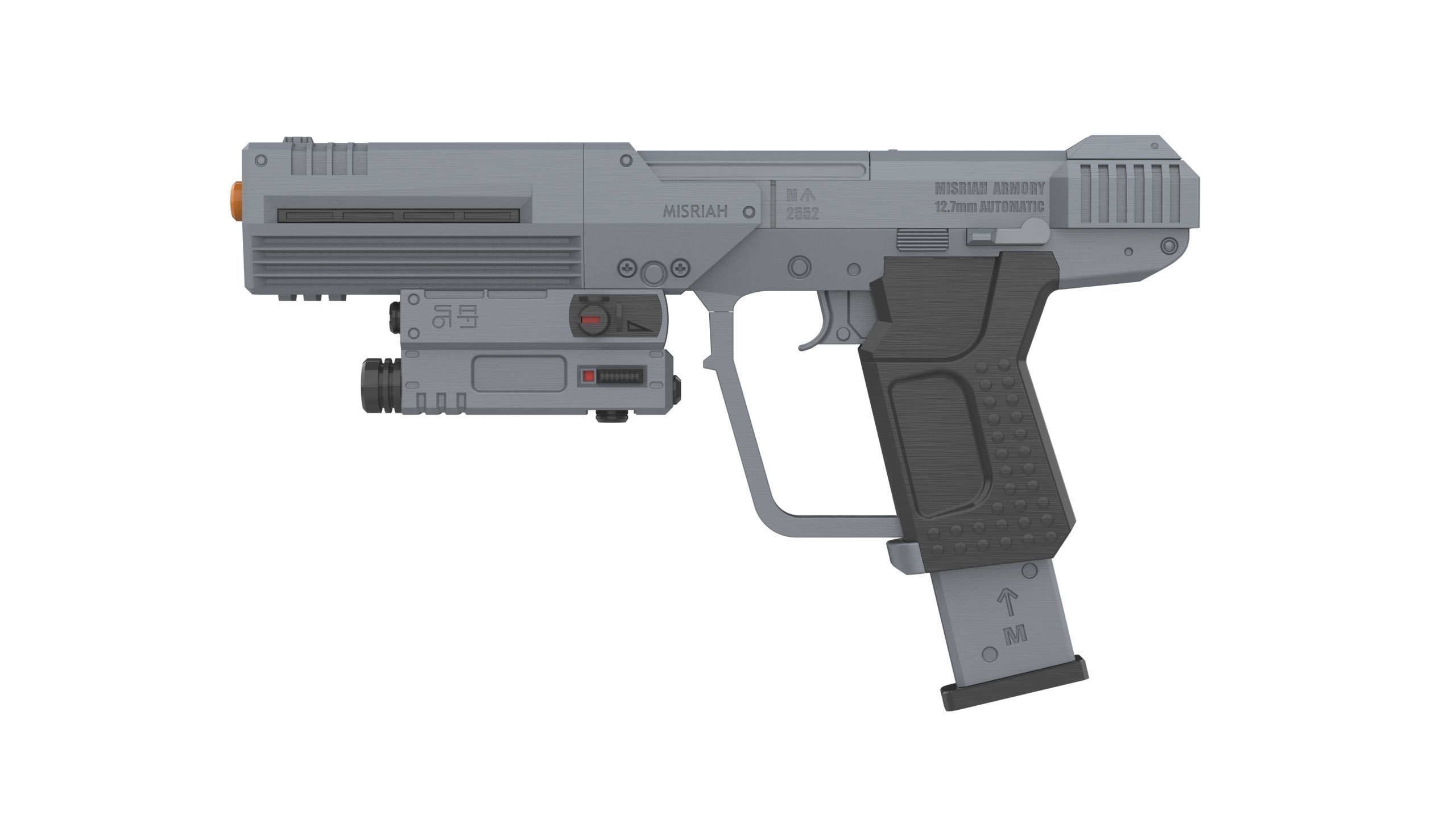 M6C Socom - Halo - Commercial - Printable 3d model - STL files 3D print model_3