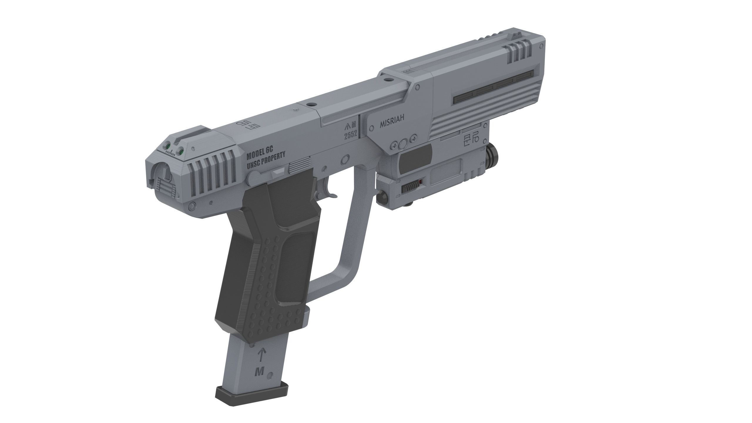 M6C Socom - Halo - Commercial - Printable 3d model - STL files 3D print model_5