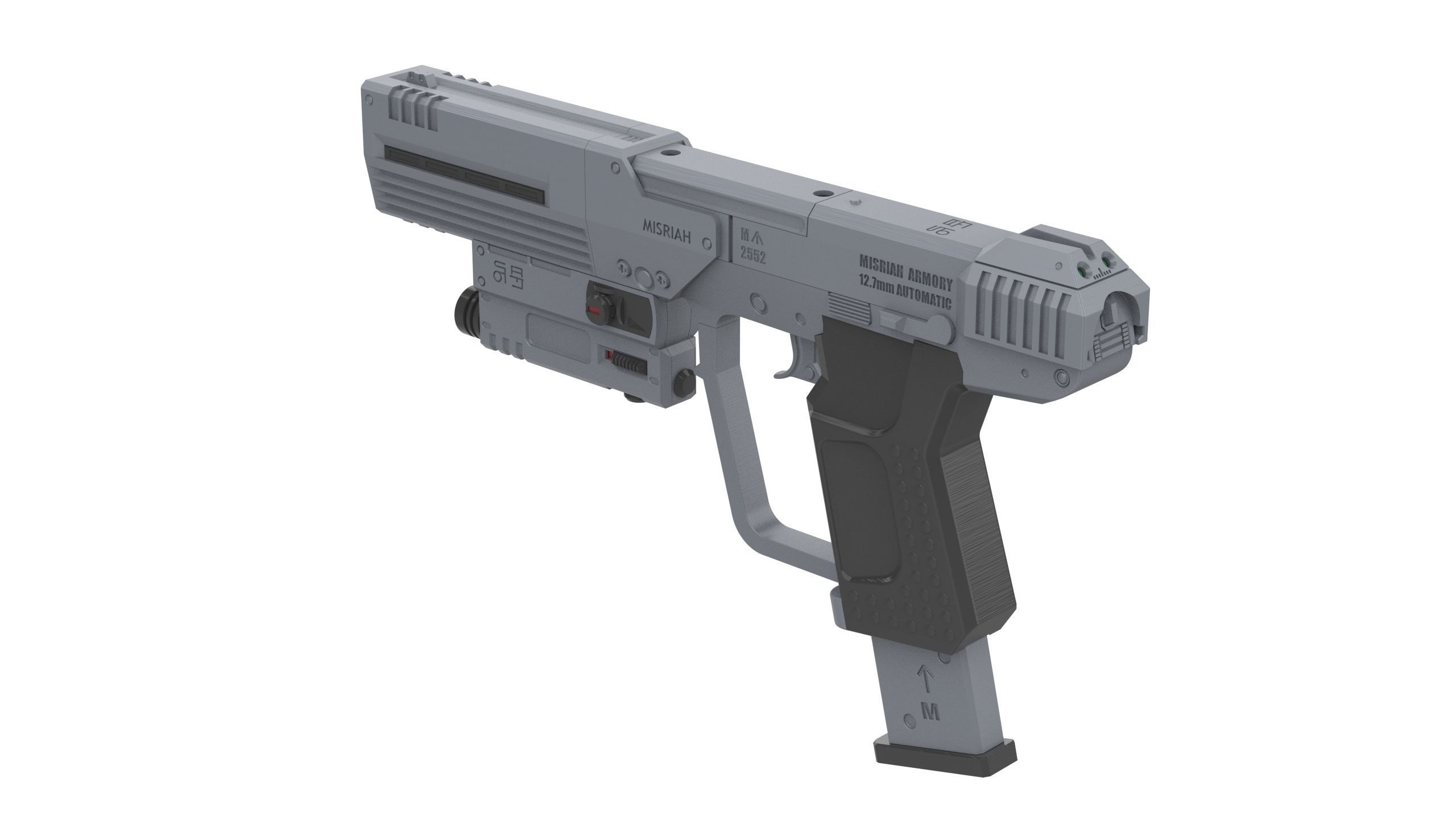 M6C Socom - Halo - Commercial - Printable 3d model - STL files 3D print model_4