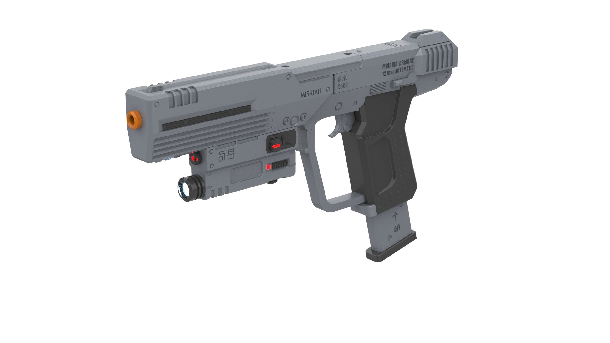 M6C Socom - Halo - Commercial - Printable 3d model - STL files 3D print model_2
