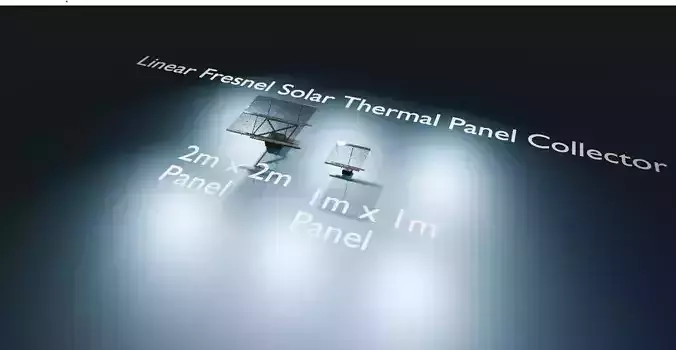 Linear Fresnel Solar Thermal Collector Green Energy Power
