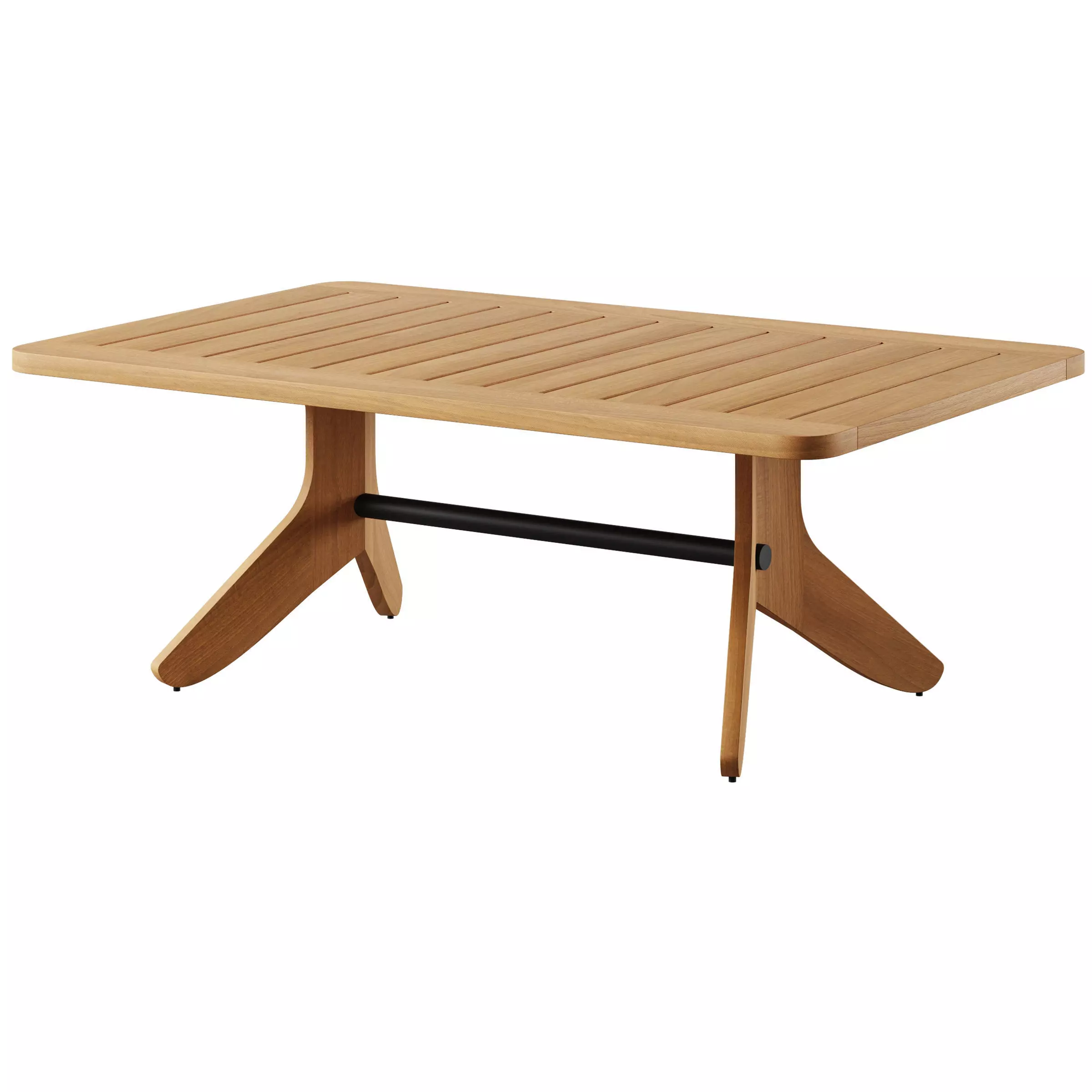Kinney Teak Outdoor Coffee Table  3D model_0