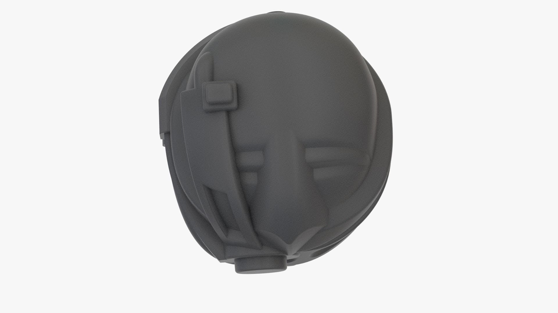 Realsize Lego Ninjago Head Low-poly 3D model_5