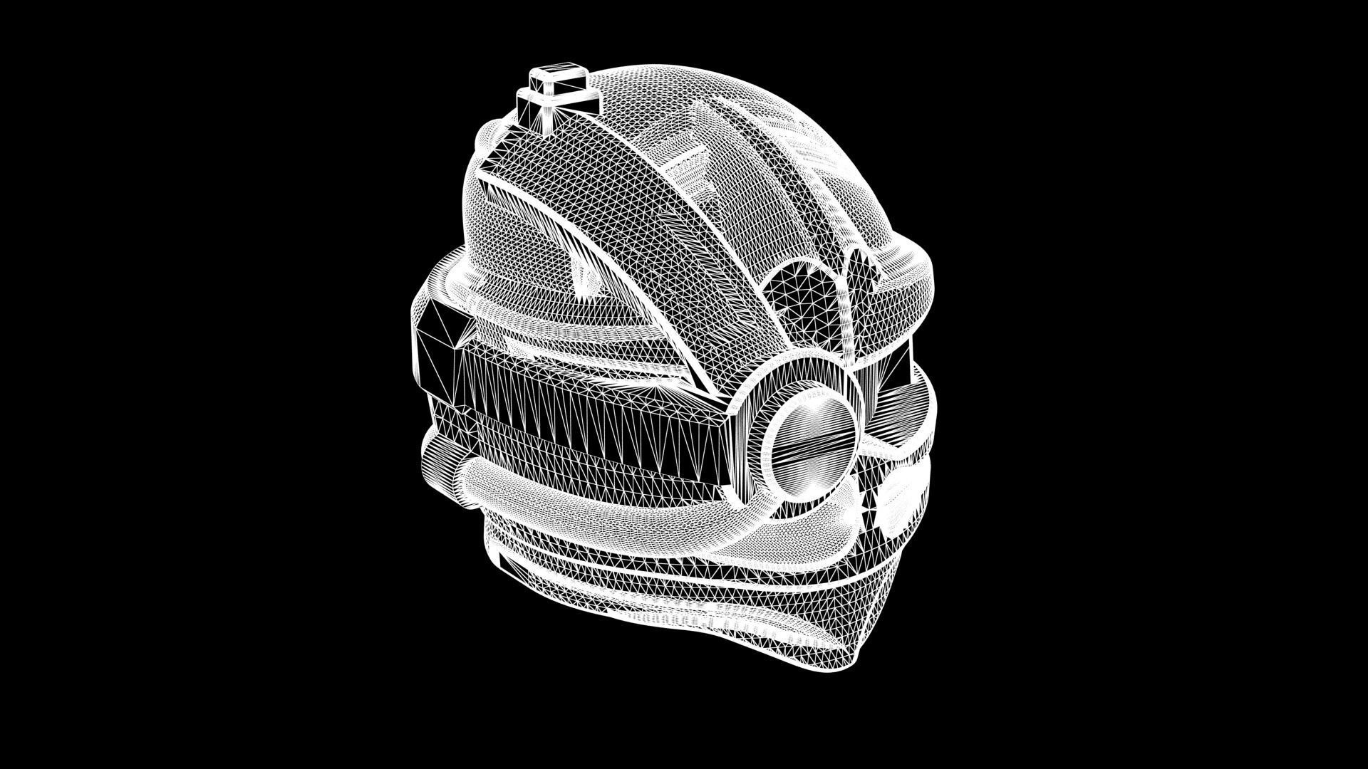 Realsize Lego Ninjago Head Low-poly 3D model_7