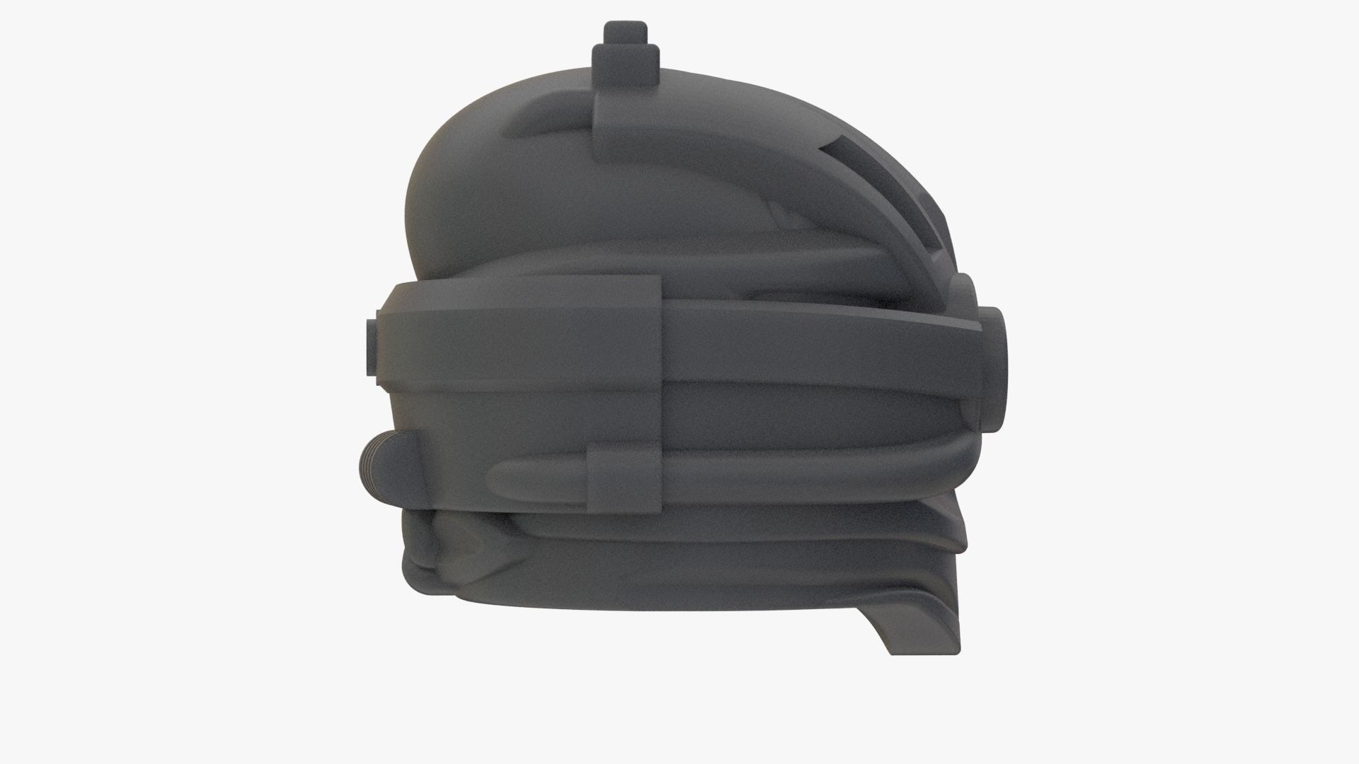 Realsize Lego Ninjago Head Low-poly 3D model_4