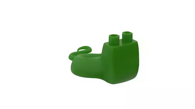 Real Size Lego 3D Scan Snake Tail Body