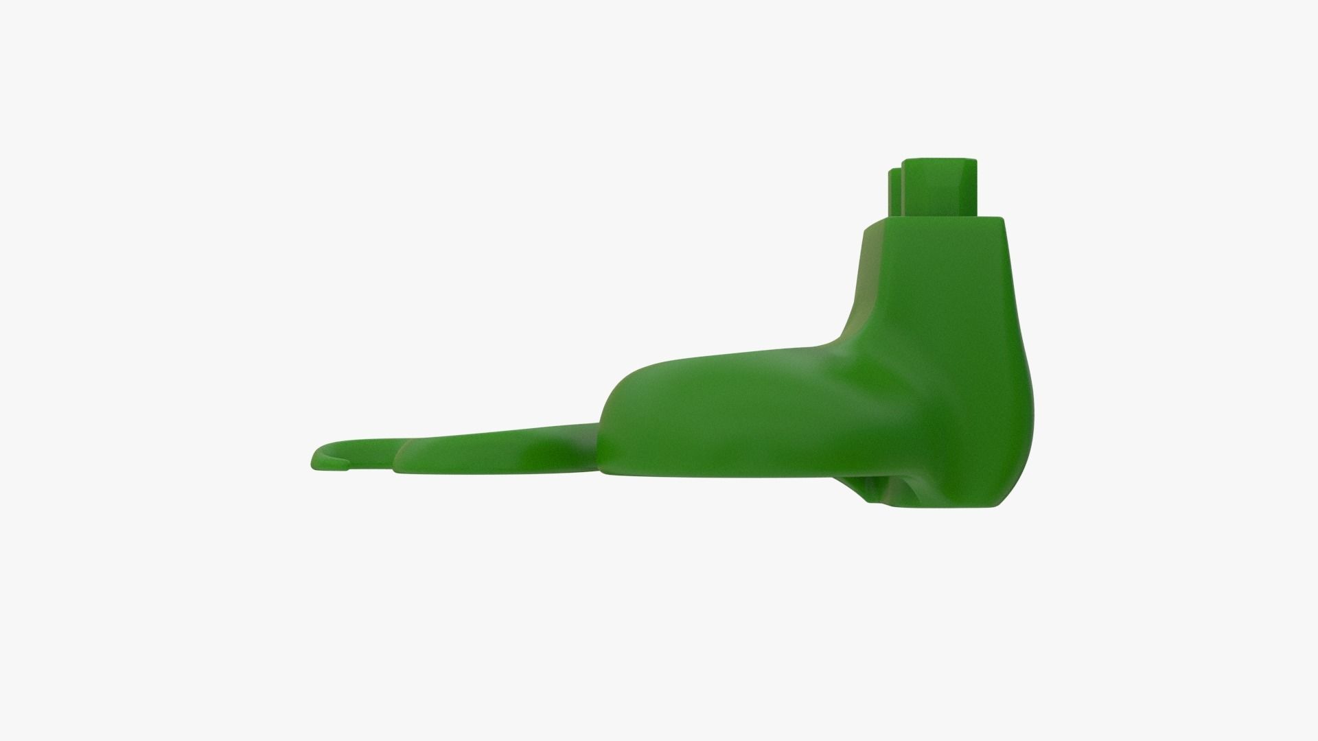 Real Size Lego 3D Scan Snake Tail Body Low-poly 3D model_4