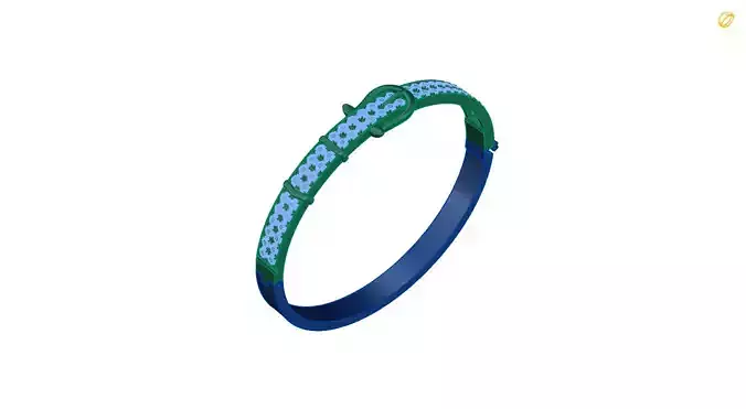 Bracelet bangle 3D print model