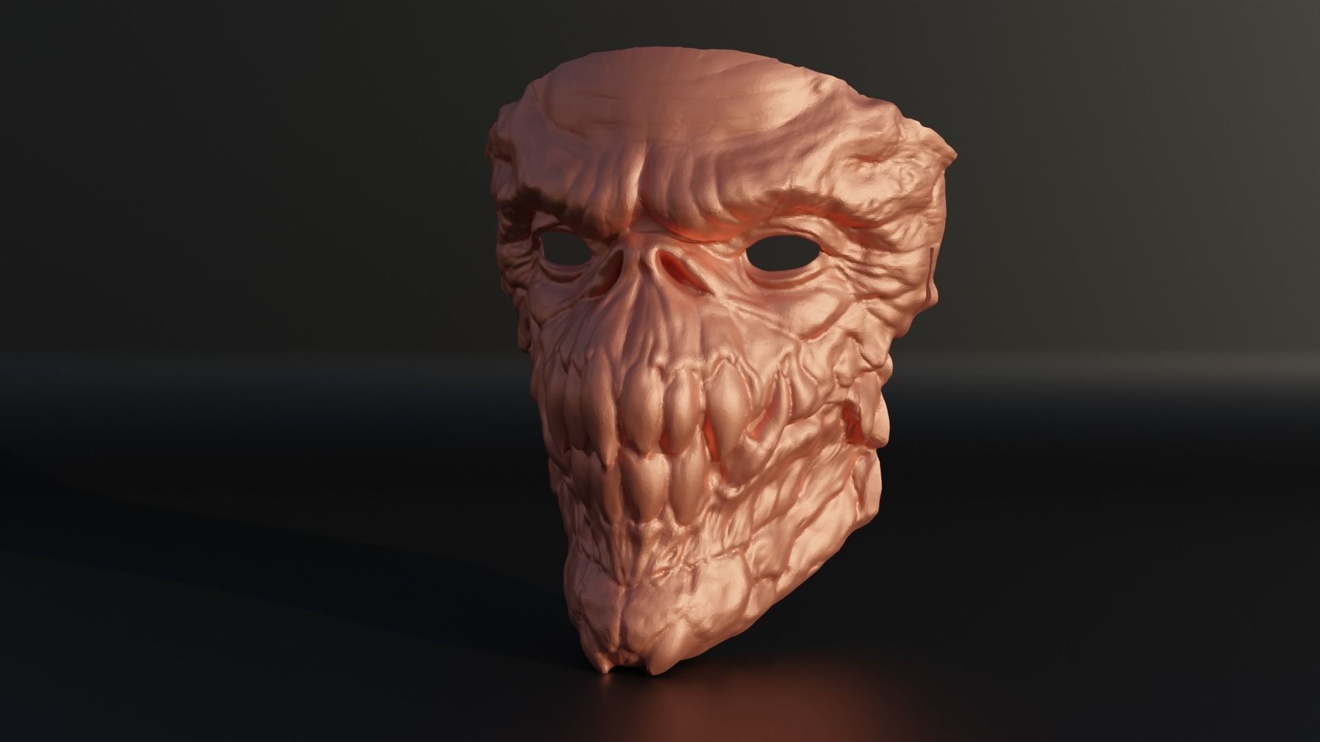 Devil Mask - Demon Cosplay Face Mask 3D print model_14