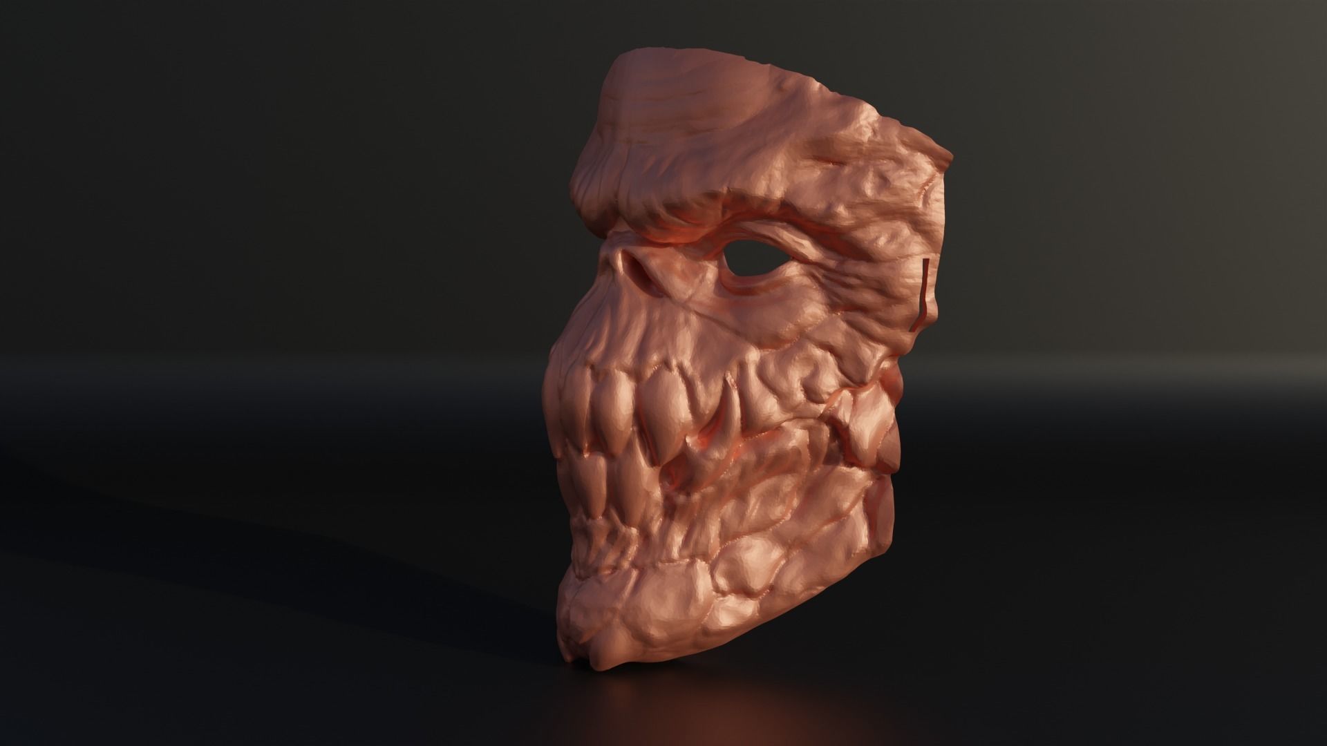 Devil Mask - Demon Cosplay Face Mask 3D print model_8