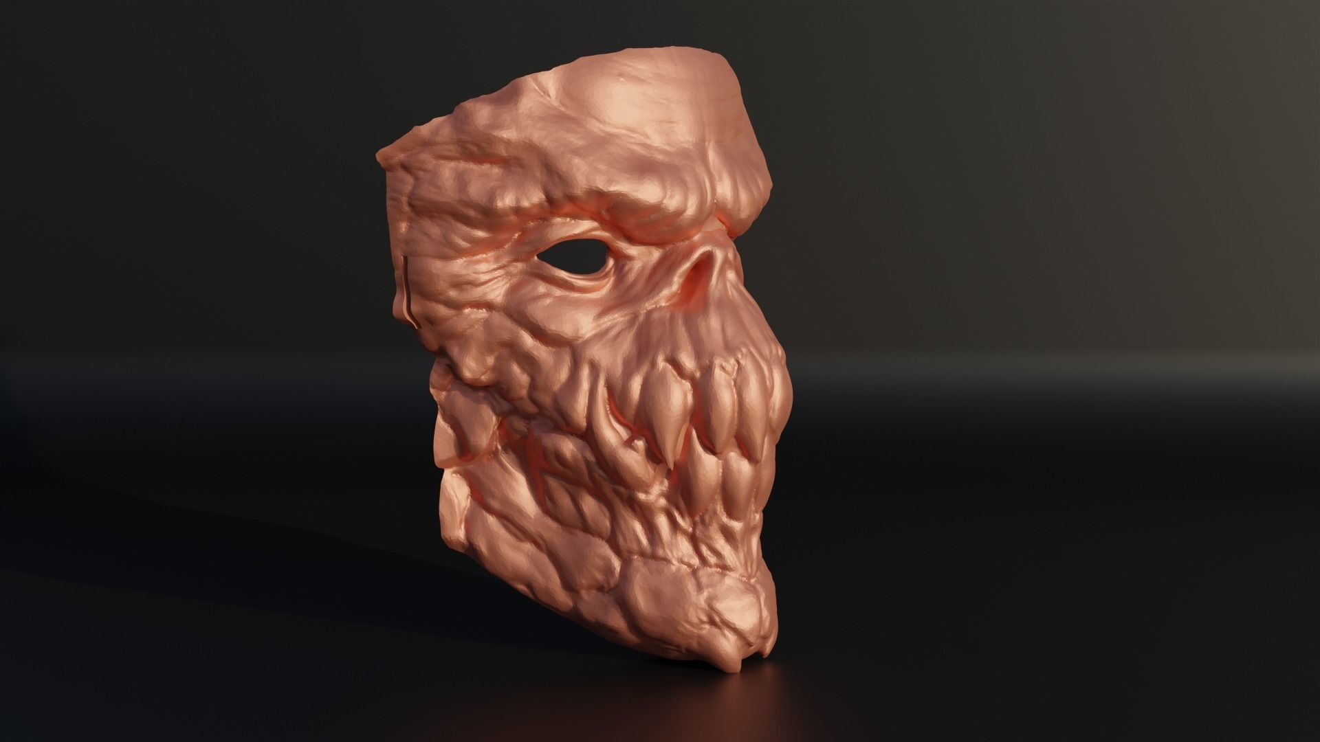 Devil Mask - Demon Cosplay Face Mask 3D print model_5