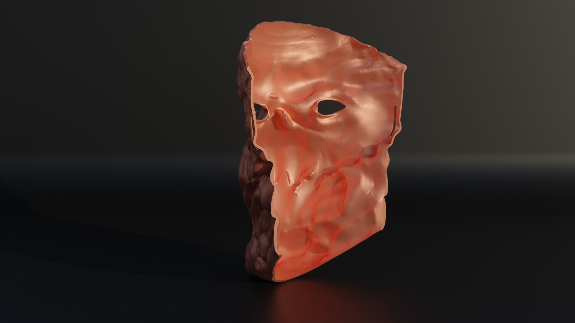 Devil Mask - Demon Cosplay Face Mask 3D print model_9