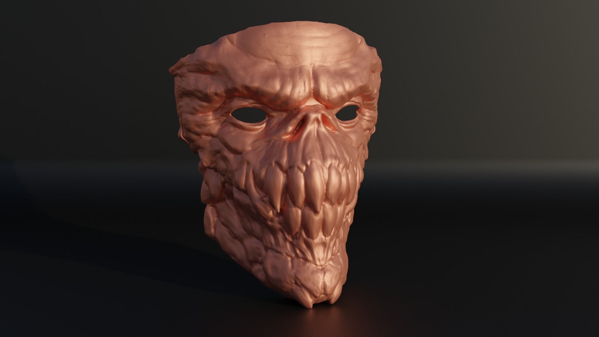 Devil Mask - Demon Cosplay Face Mask 3D print model_18