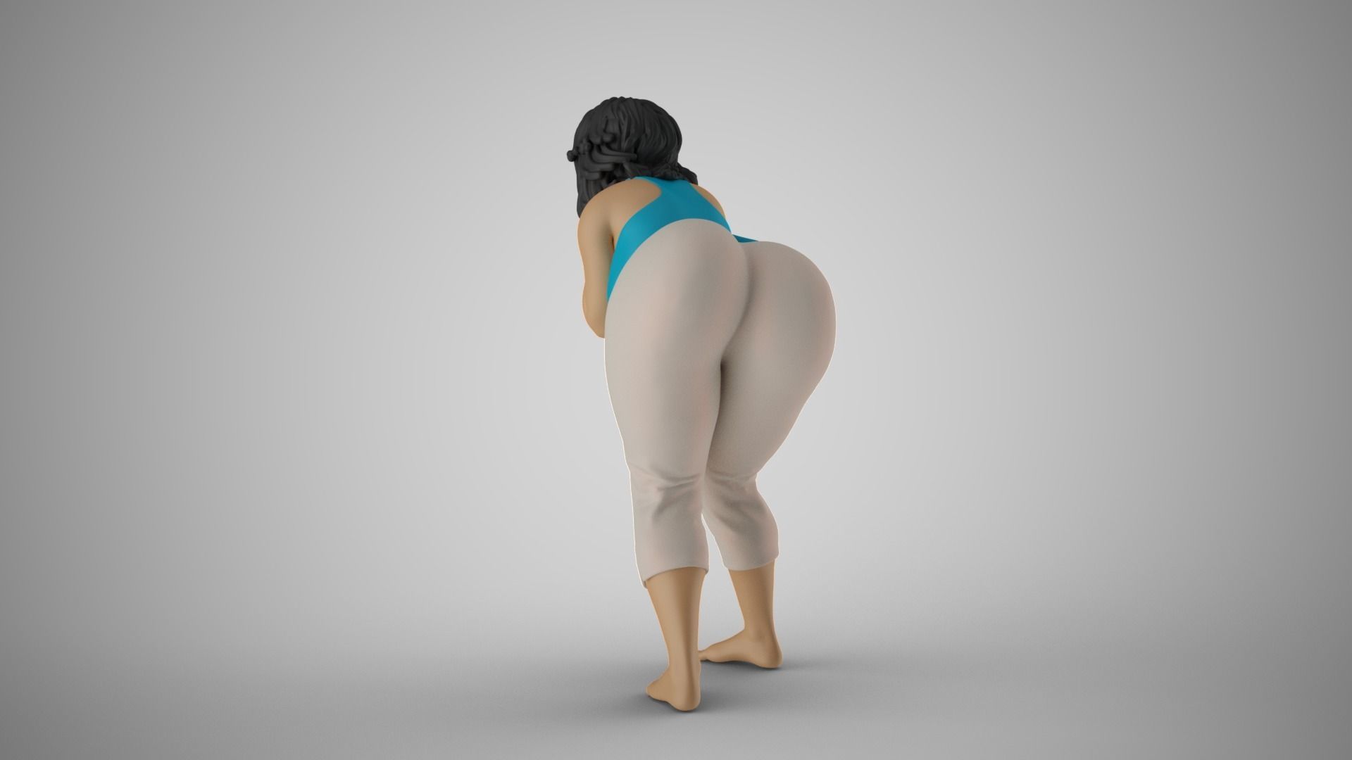 Coquetry woman 3D print model_8