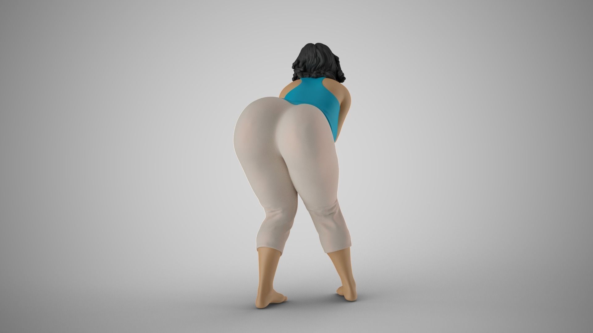 Coquetry woman 3D print model_7