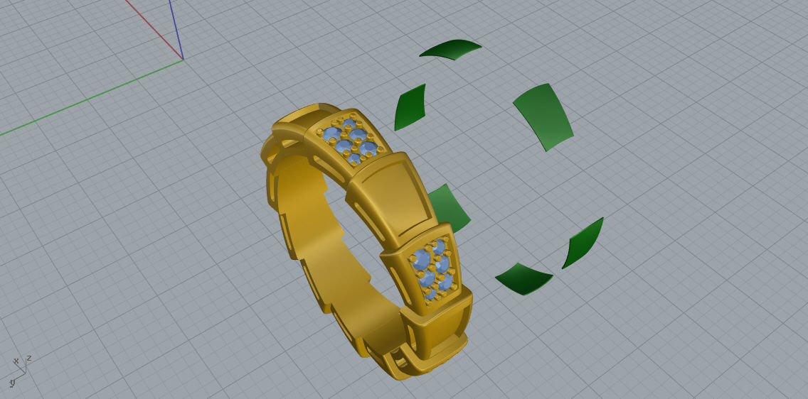 Serpenti Ring 3d Print Model C42 3D print model_10