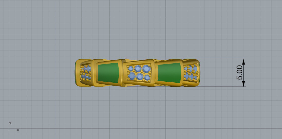 Serpenti Ring 3d Print Model C42 3D print model_11