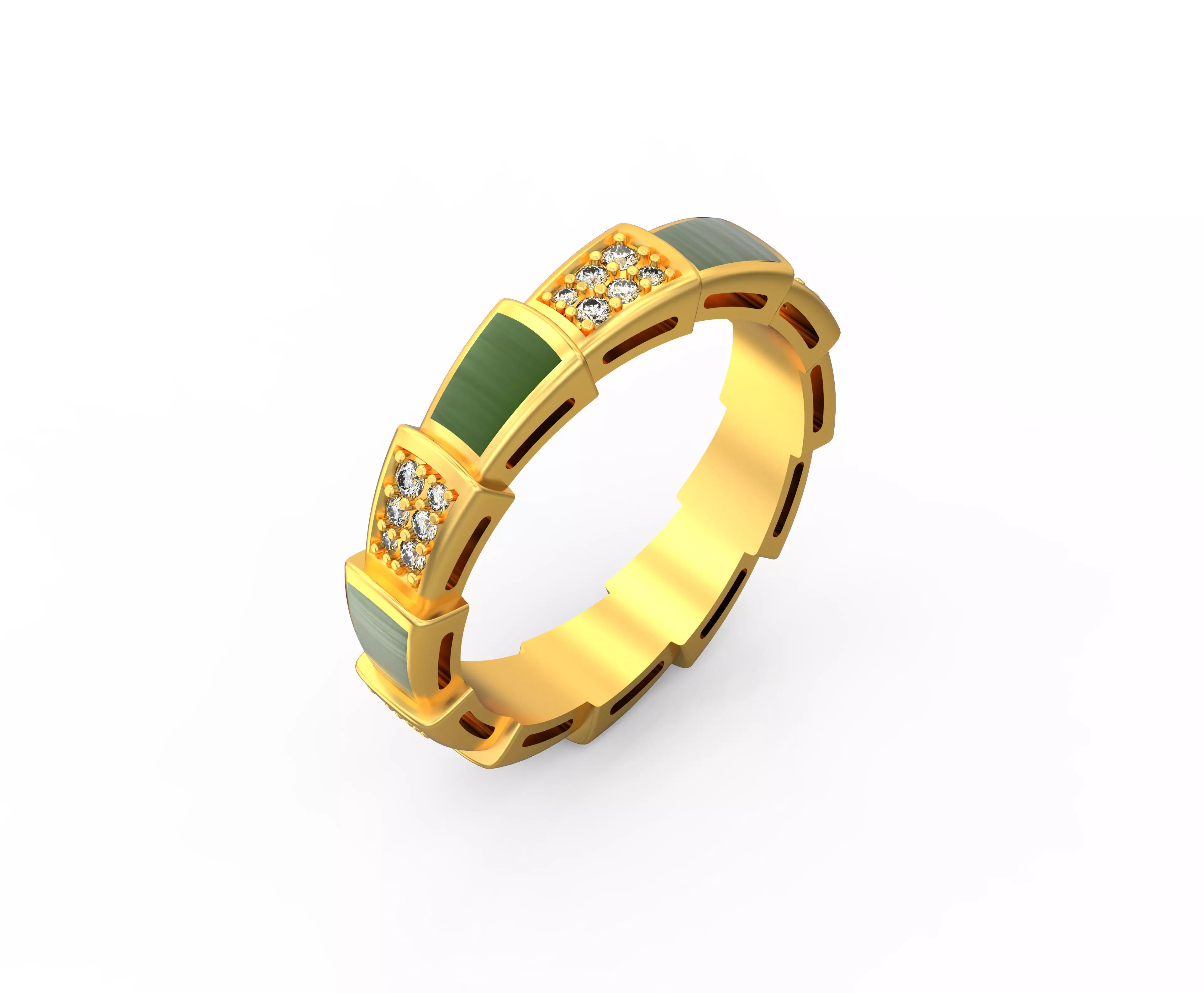 Serpenti Ring 3d Print Model C42 3D print model_0