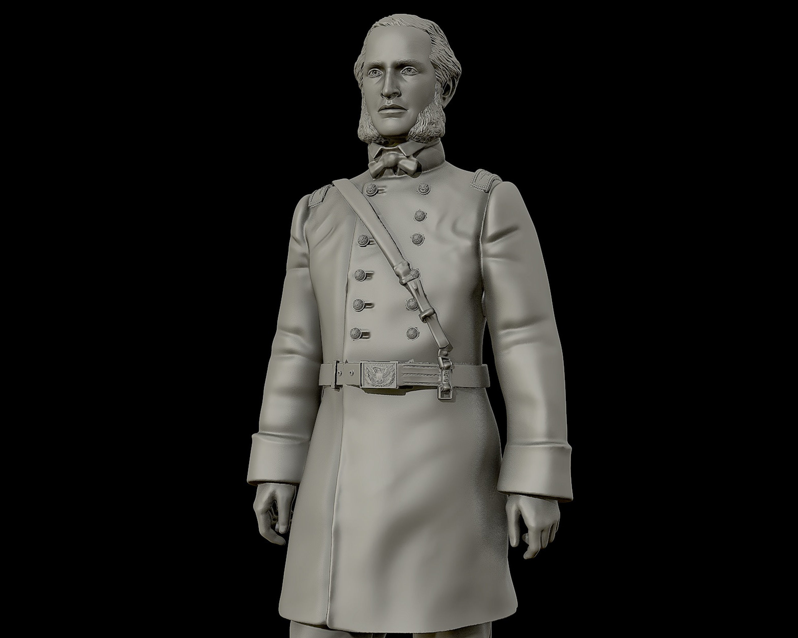General Strong Vincent sculpture 3D print model_3