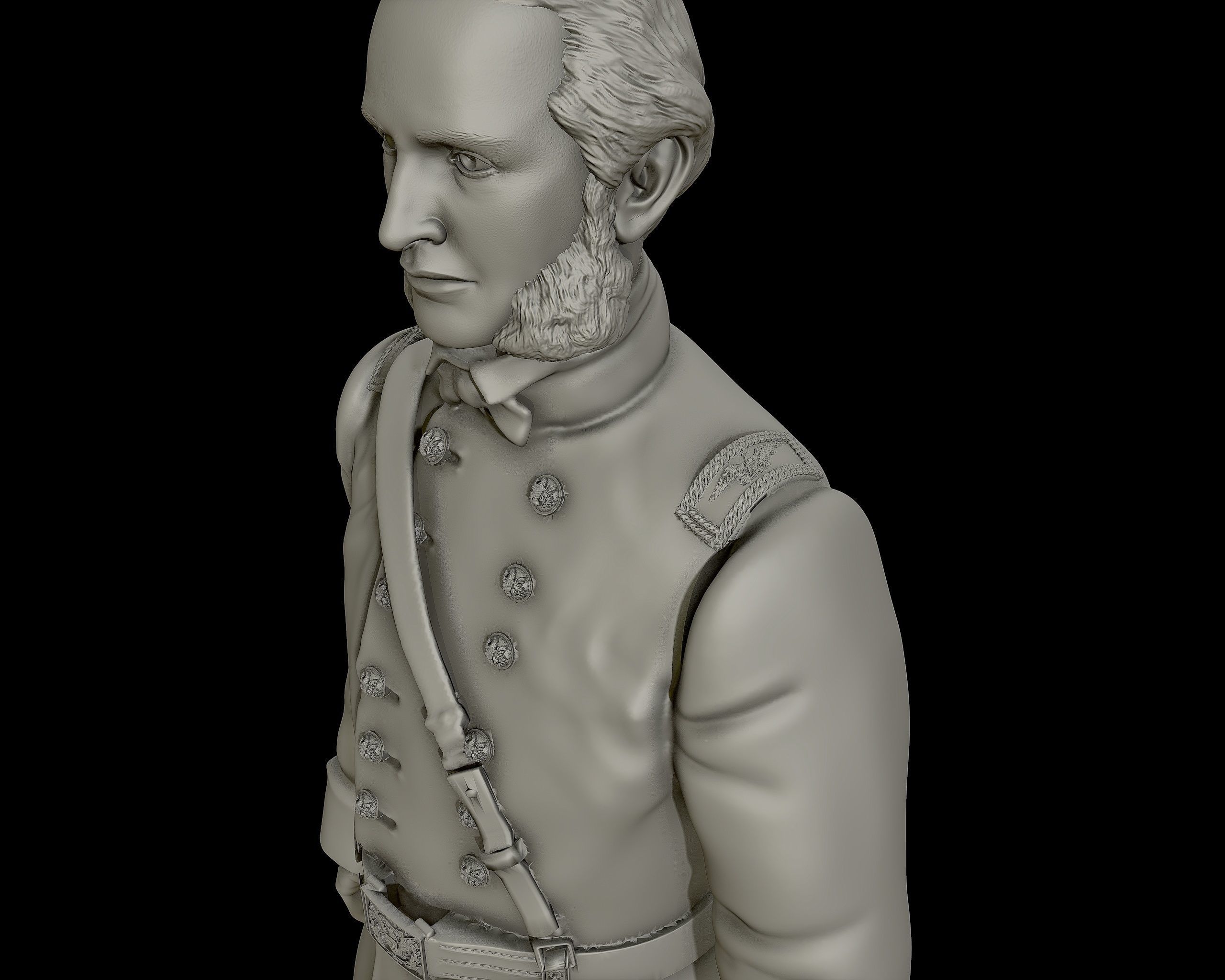 General Strong Vincent sculpture 3D print model_8