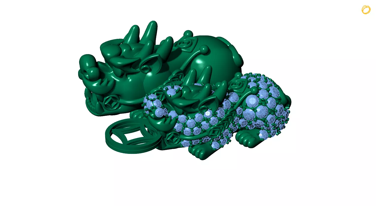 Pixiu dragon 3D print model_0
