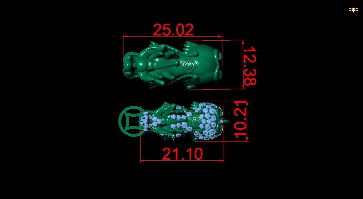 Pixiu dragon 3D print model_1