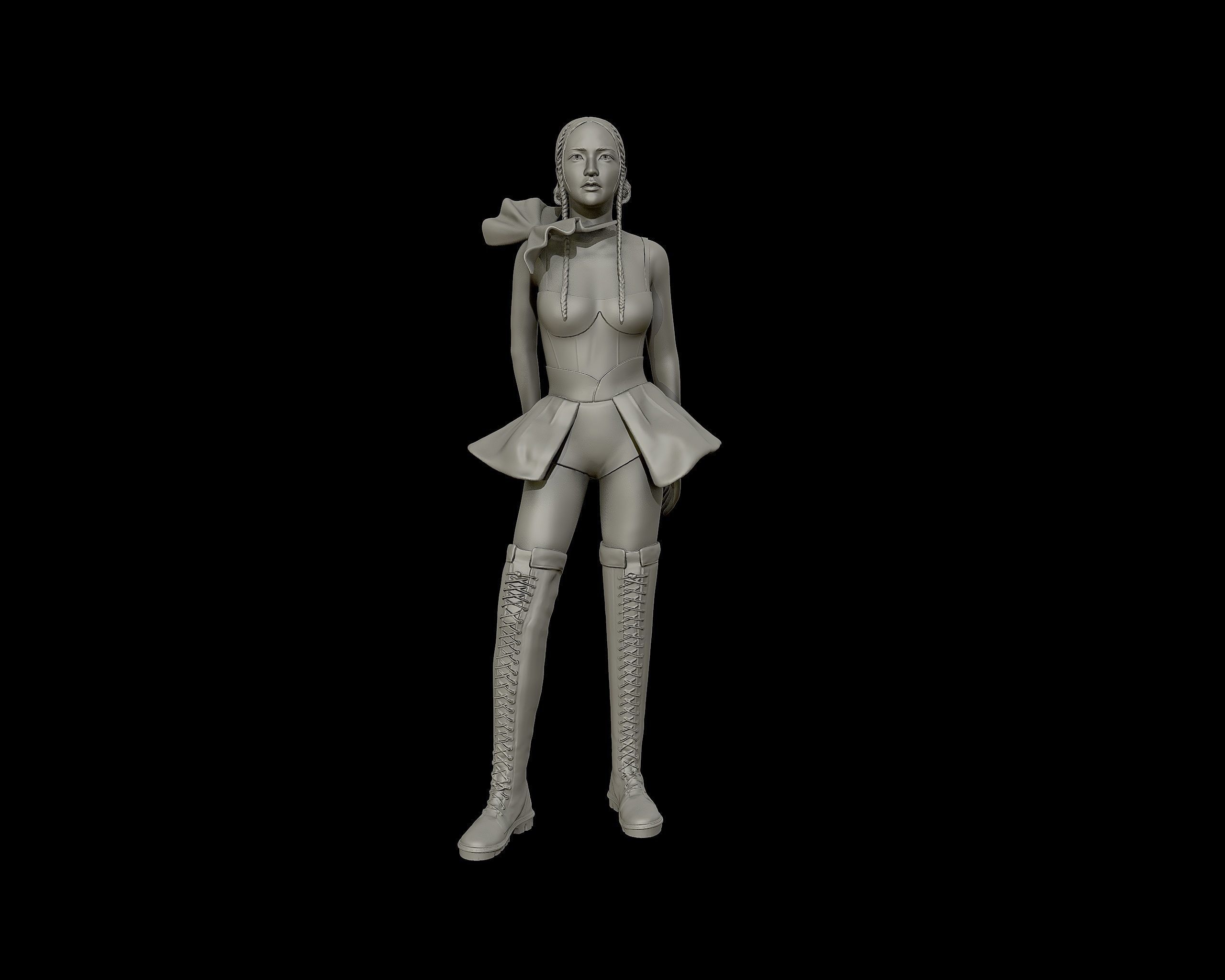 Jisoo Sculpture 3D print model_12