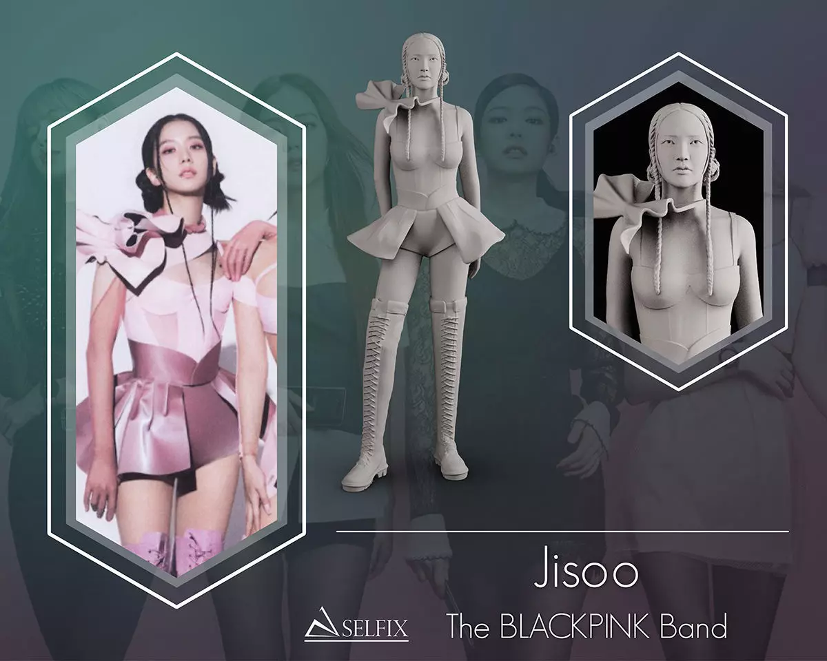 Jisoo Sculpture 3D print model_0