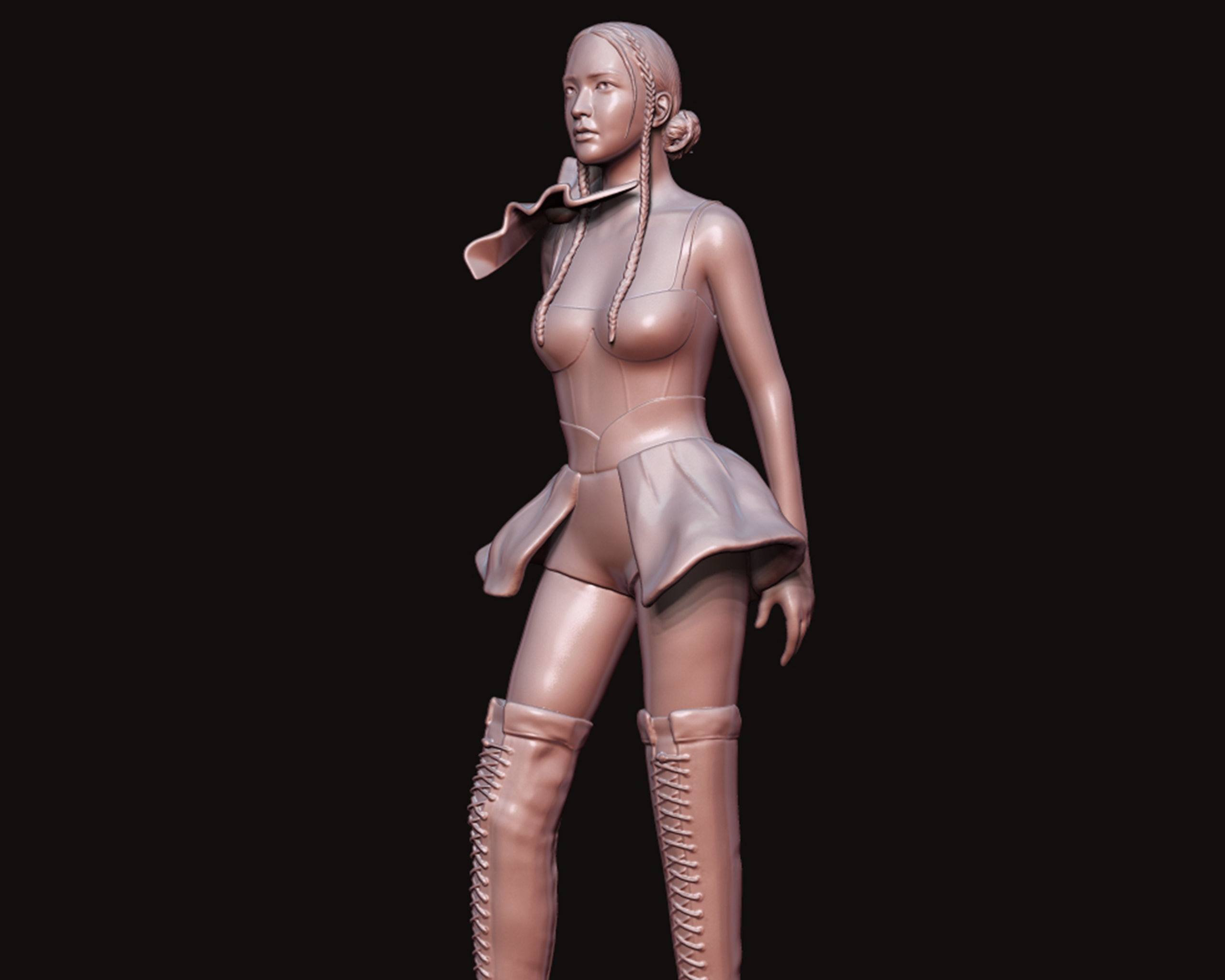 Jisoo Sculpture 3D print model_9